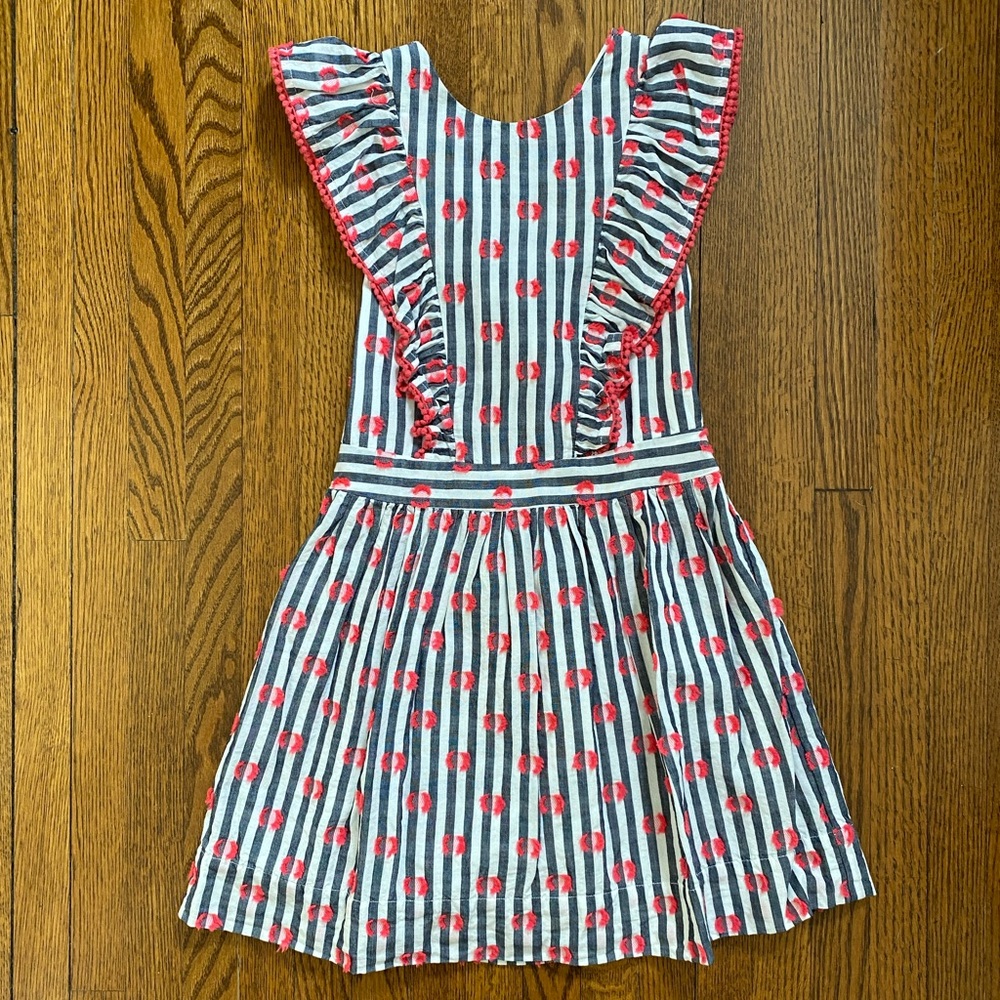 NWT Lili Gaufrette Striped Dress size:6Y